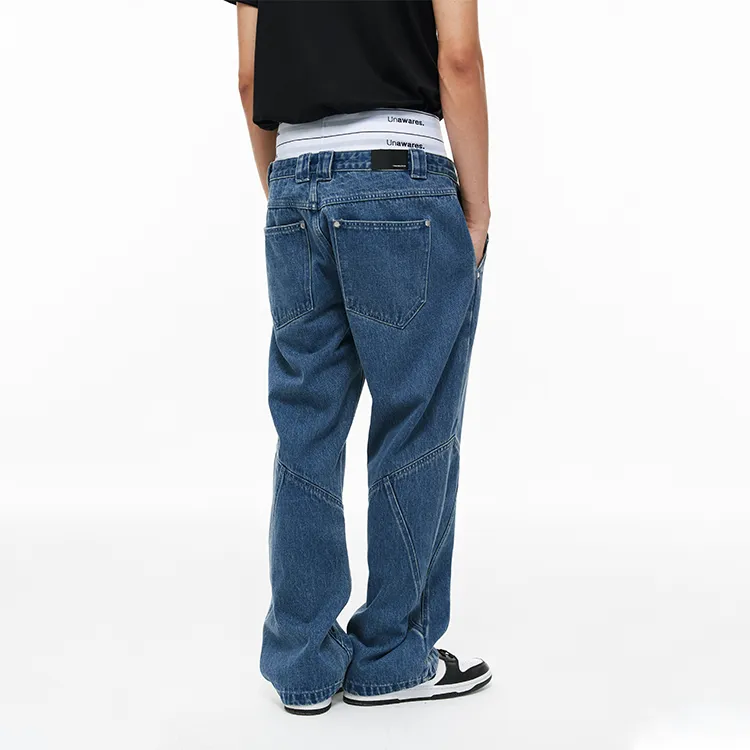 Unawares. Jeans Unisex Denim Blue-4