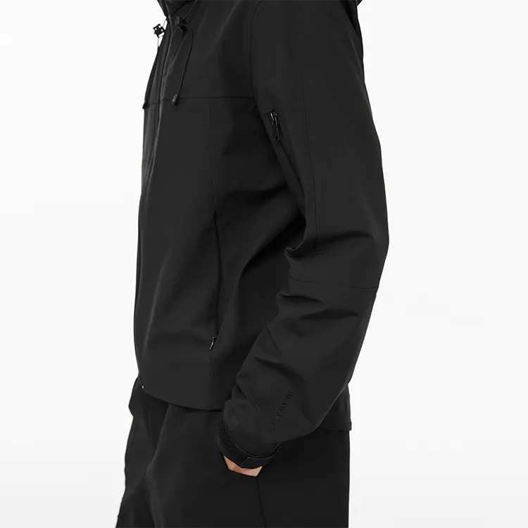 Unawares. Windbreaker Jackets Unisex Black-3