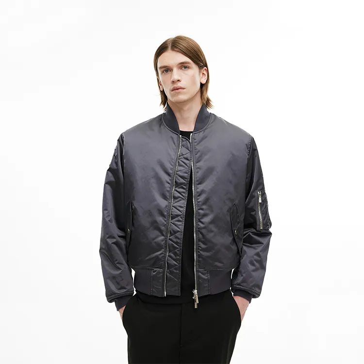 Unawares. Puffer Jacket Unisex Gunmetal Gray-2