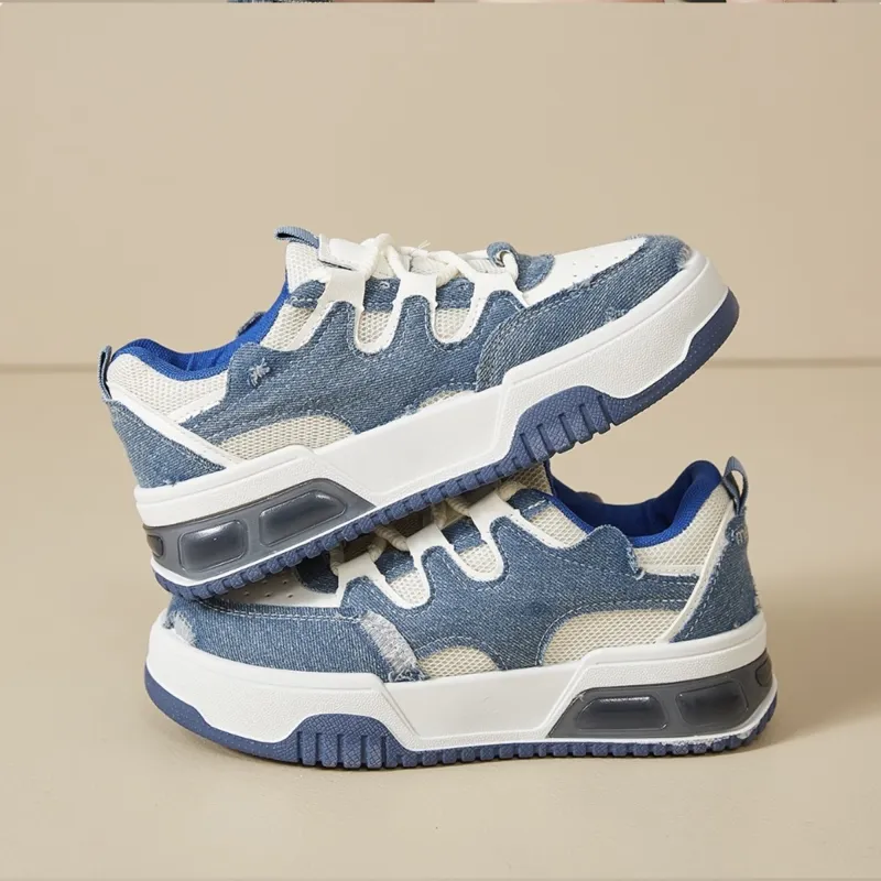 CLEARTASTE Low Top Casual Shoes Women's Blue-3