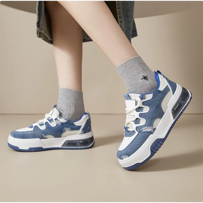 CLEARTASTE Low Top Casual Shoes Women's Blue-1