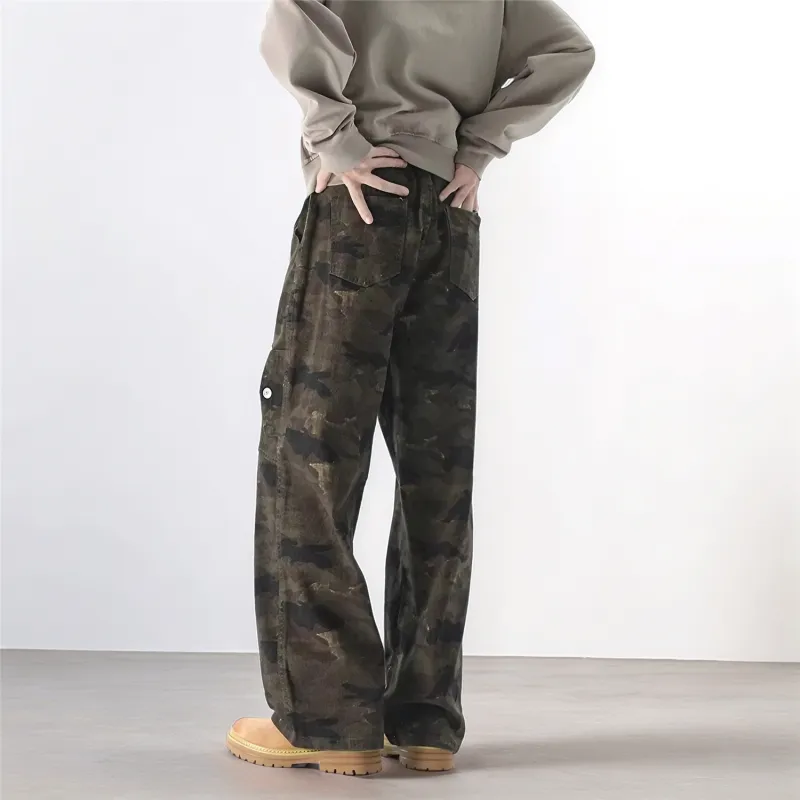 PRBLMS Casual Pants Unisex Military Green-5
