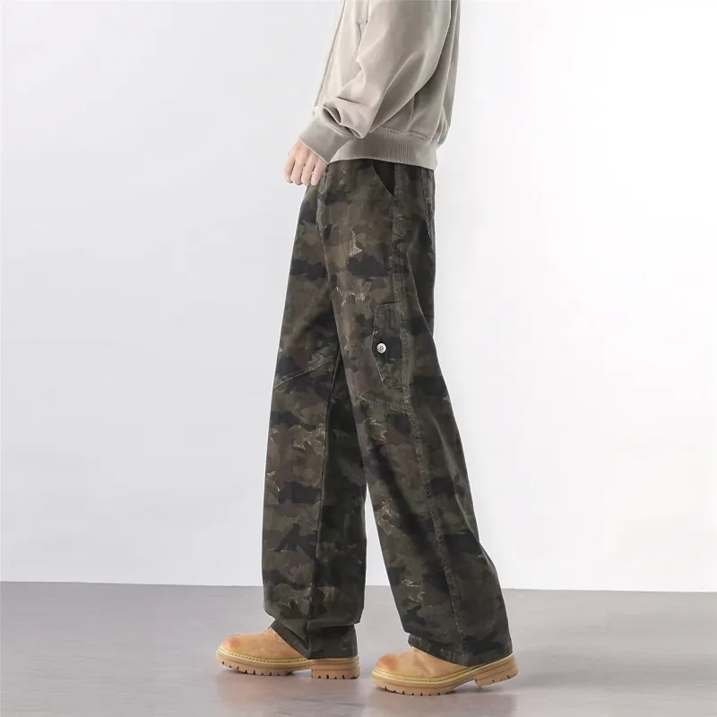 PRBLMS Casual Pants Unisex Military Green-4