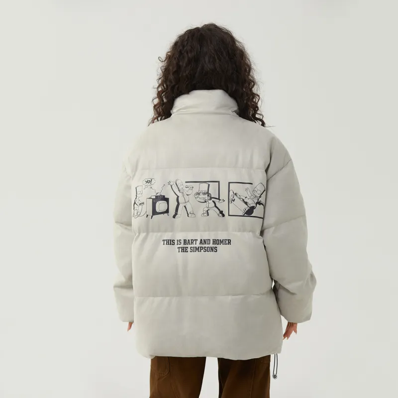 The Simpsons Puffer Jacket Unisex-23