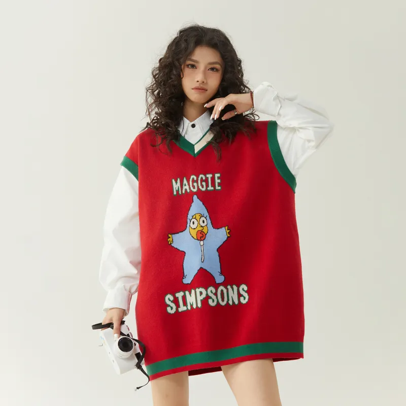 The Simpsons Knitwear Unisex Red-3