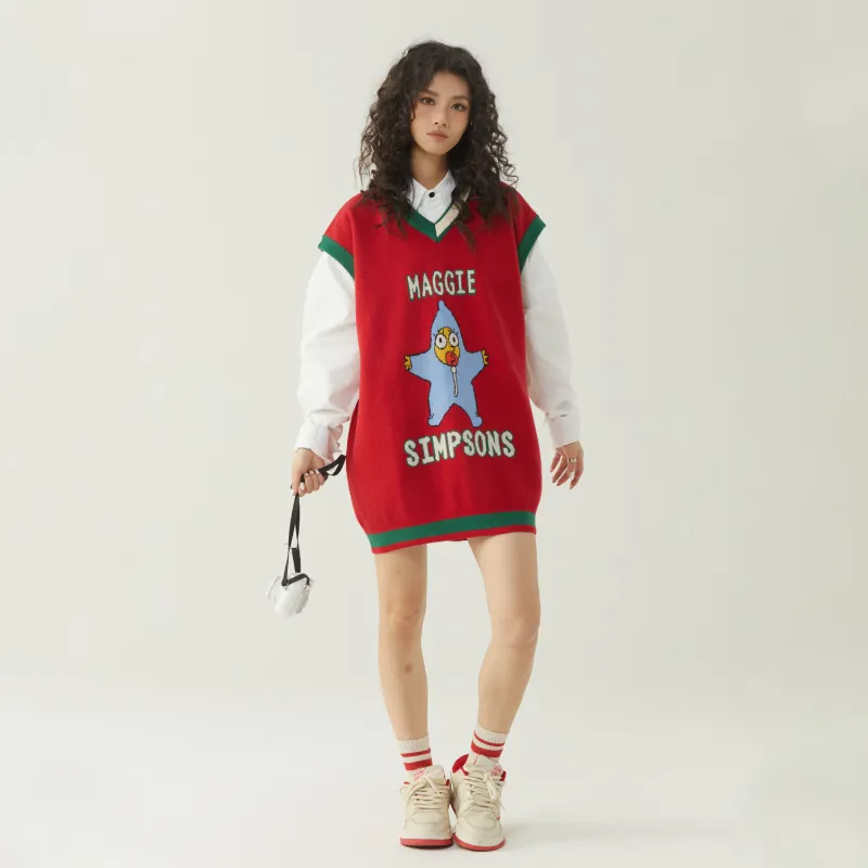 The Simpsons Knitwear Unisex Red-2