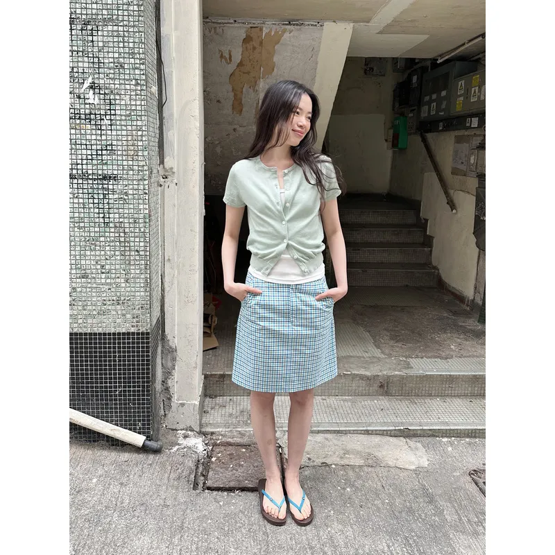 UNRETRO Casual Short Skirts Women's-4