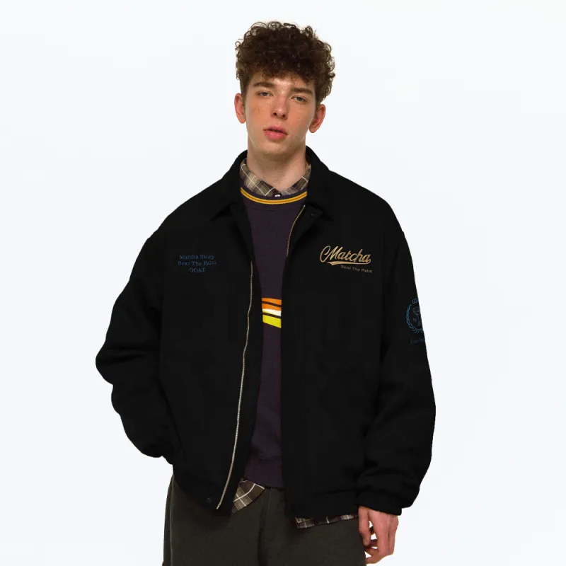 MATCHA STORY Velvet feel Coat Unisex-2