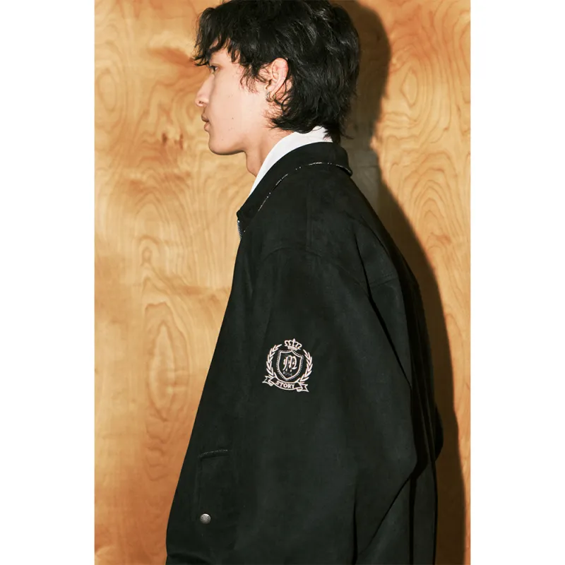 MATCHA STORY College Series Jackets Coats Unisex Black-5