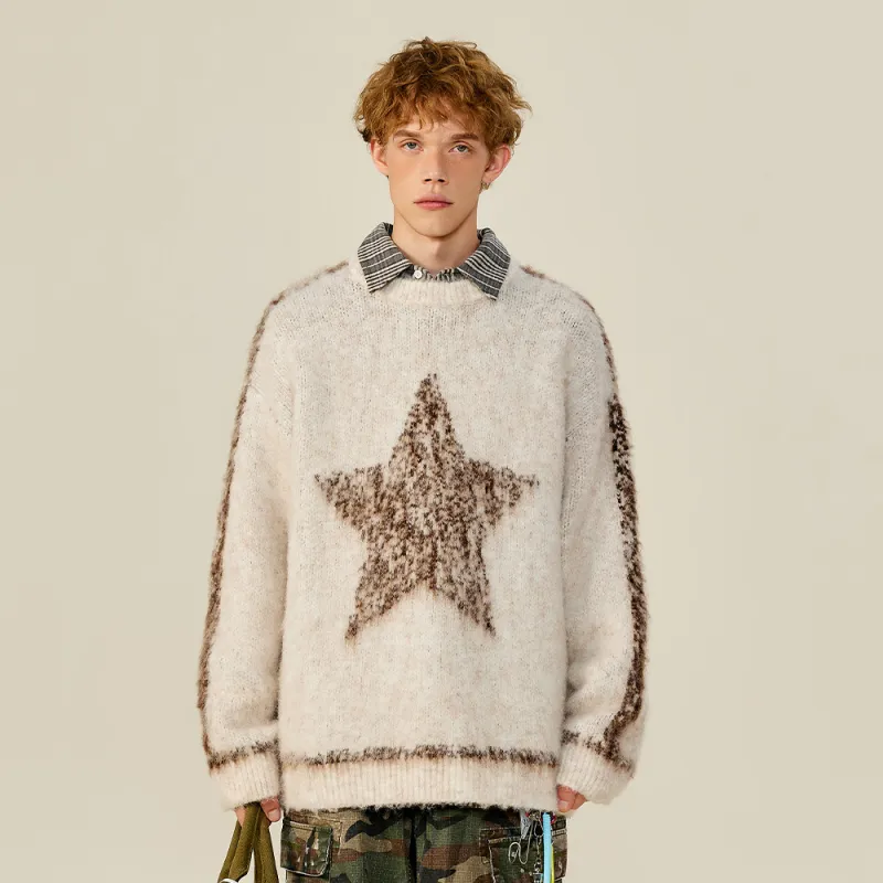 MATCHA STORY College Series Sweater Unisex Beige-2