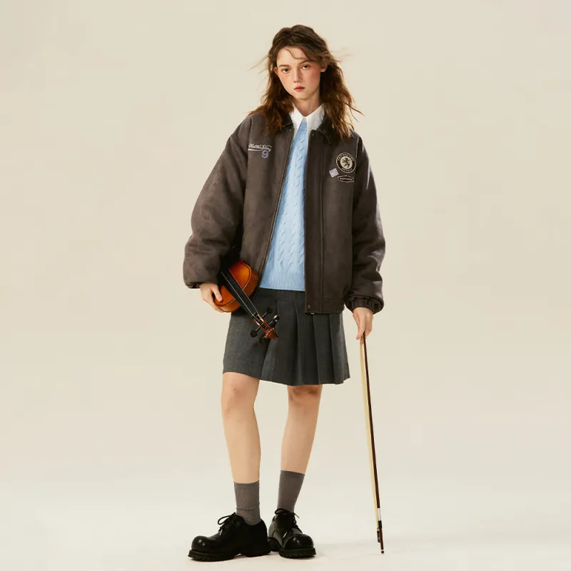 MATCHA STORY College Series Down Jacket Unisex-5