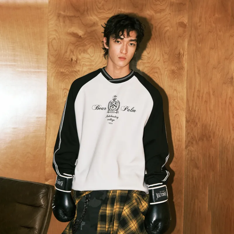 MATCHA STORY College Series Sweatshirt Unisex White-3