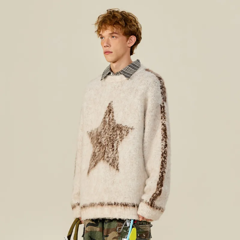 MATCHA STORY College Series Sweater Unisex Beige-3