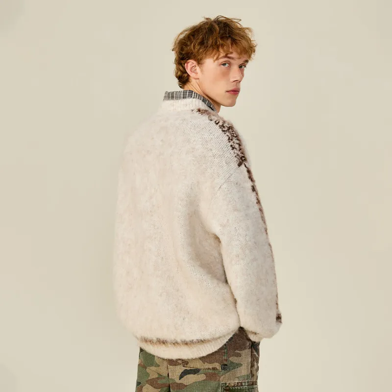 MATCHA STORY College Series Sweater Unisex Beige-4