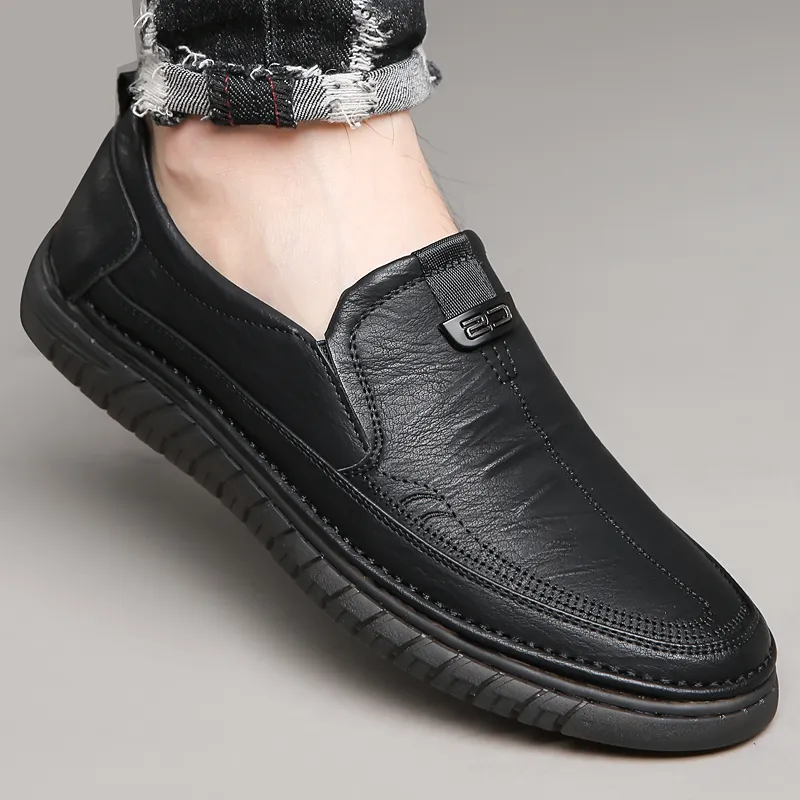 Bindu Business Casual Leather Shoes Men's-2