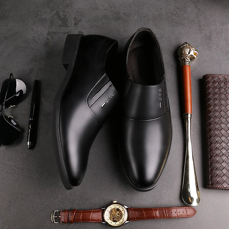 Bindu Dress Shoes Men Low Top Black-3