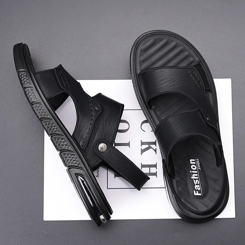 Bindu Beach Sandals Men Black/Gray-1