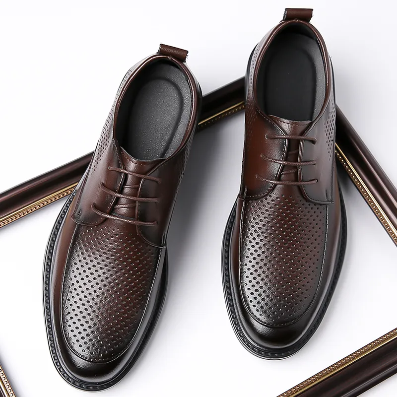 Bindu Dress Shoes Men Low Top Black/Brown-10