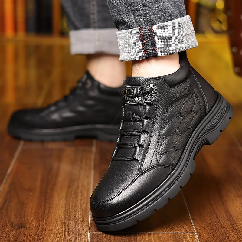 Bindu Mid Top Casual Shoes Men's Black-6