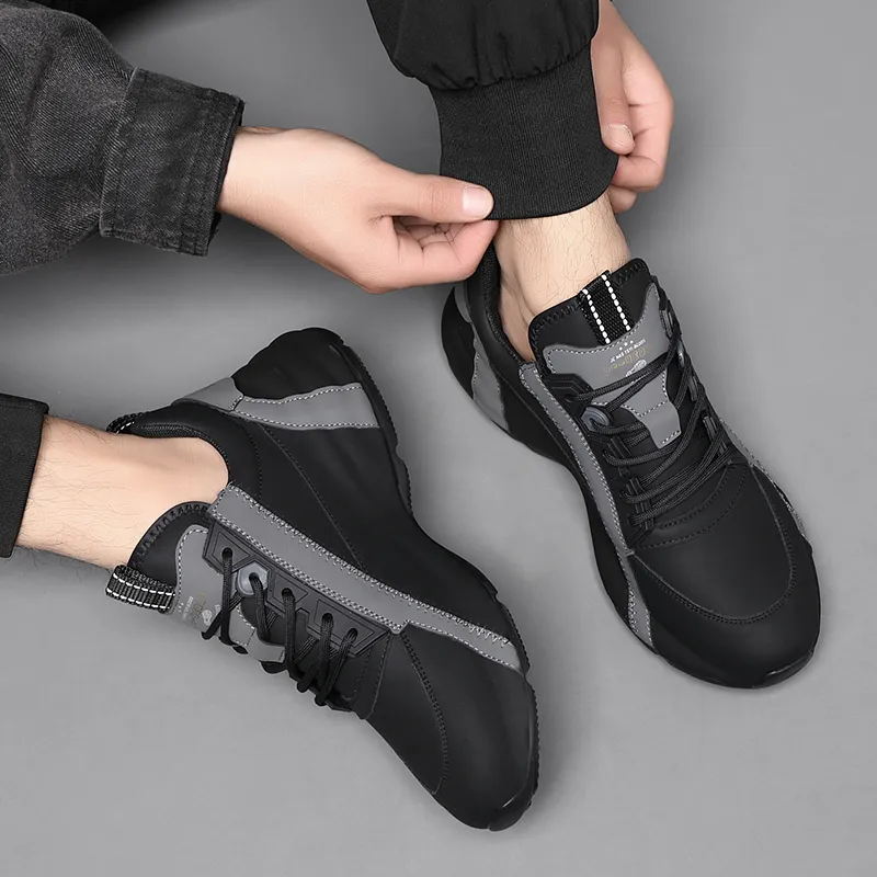 Bindu Breathable Impact Resistant Low Top Casual Shoes Men's-5