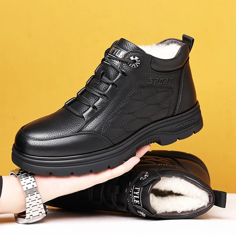 Bindu Mid Top Casual Shoes Men's Black-3