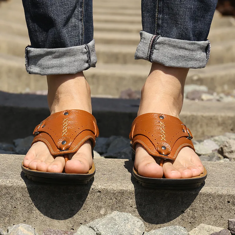 Bindu Cut Out Abrasion Resistant Slip Resistant Flip Flops Men's-7