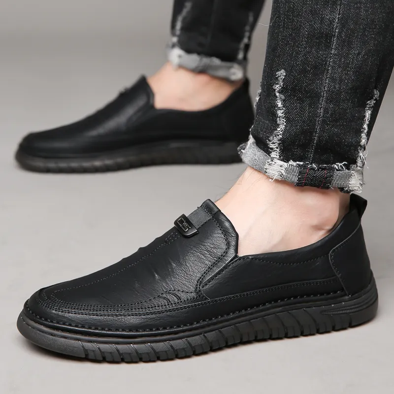 Bindu Business Casual Leather Shoes Men's-1
