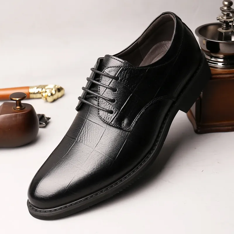 Bindu Dress Shoes Men Low Top Black/Brown-2