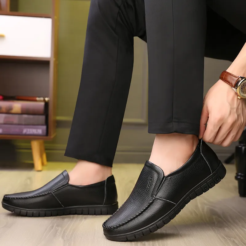 Bindu Casual Leather Shoes Men's-2