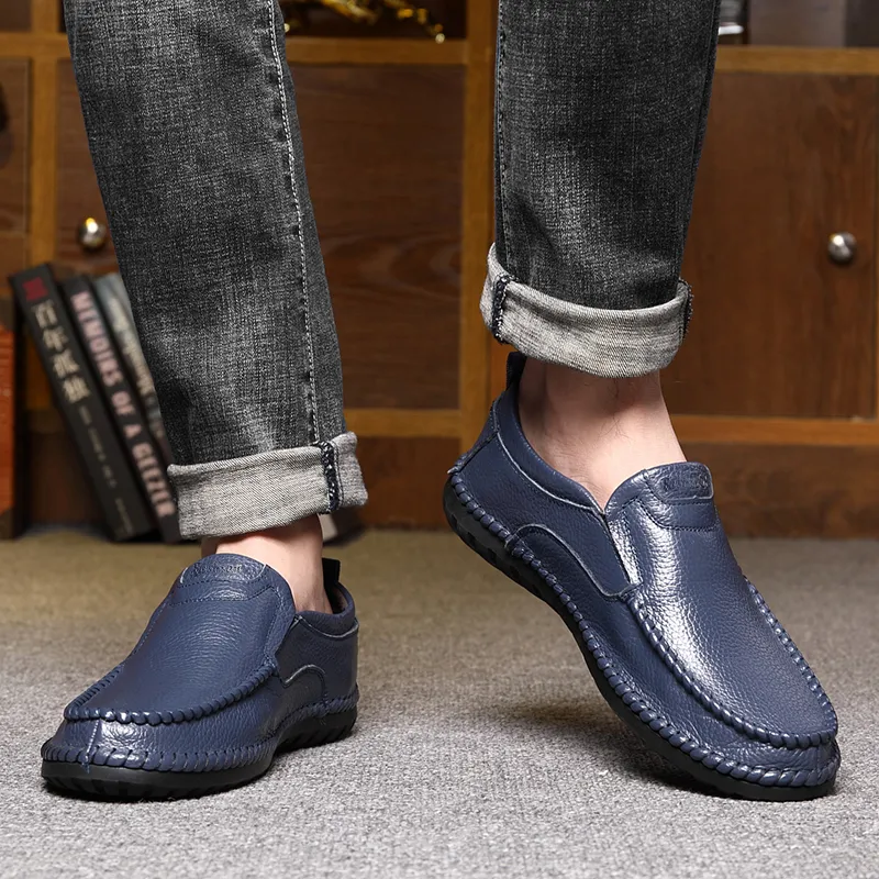 Bindu Casual Leather Shoes Men's-7