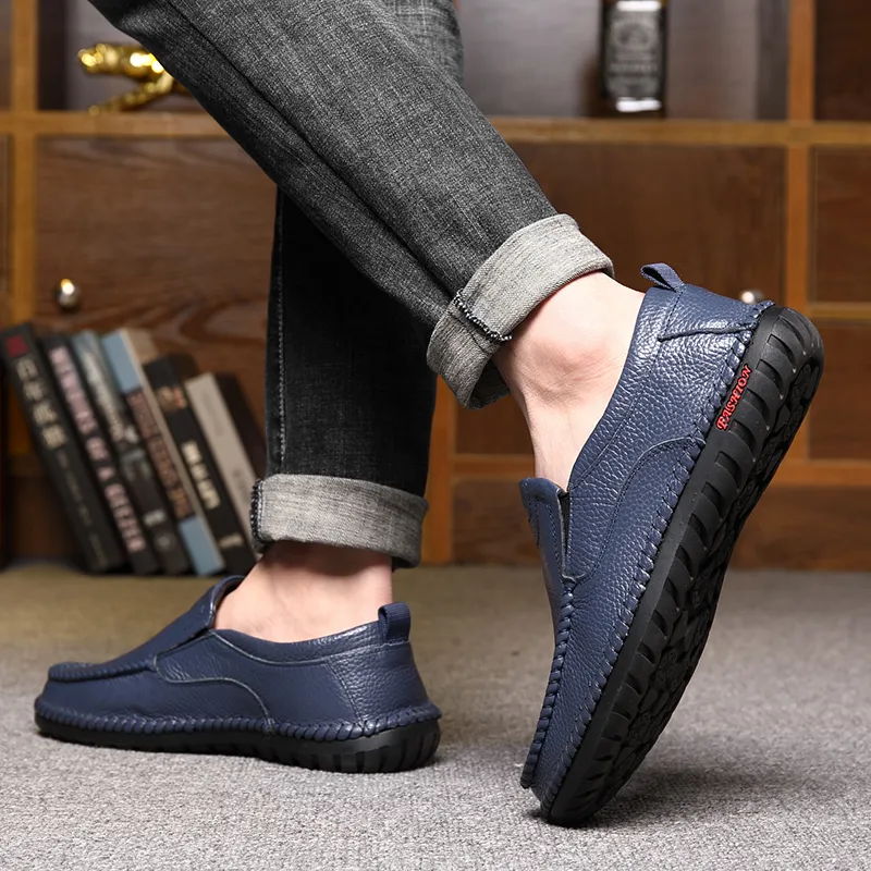 Bindu Casual Leather Shoes Men's-10