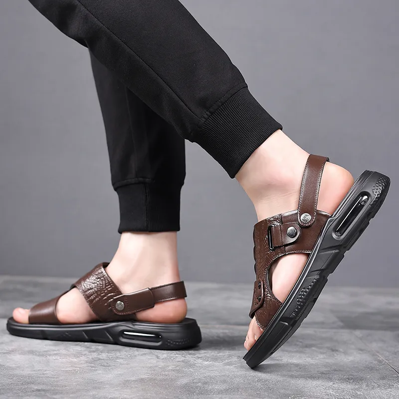 Bindu Casual Shoes Men Low Top Black/Brown-3