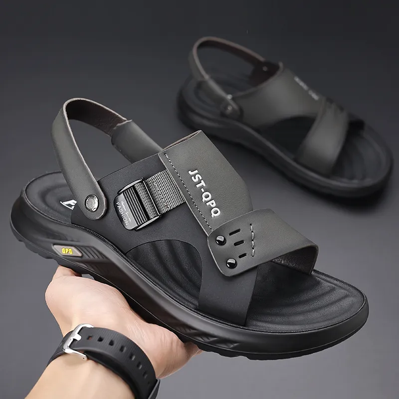 Bindu Beach Sandals Men Black/Gray-8