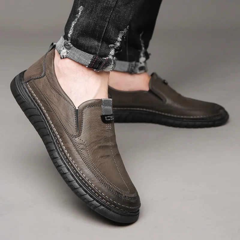 Bindu Business Casual Leather Shoes Men's-8