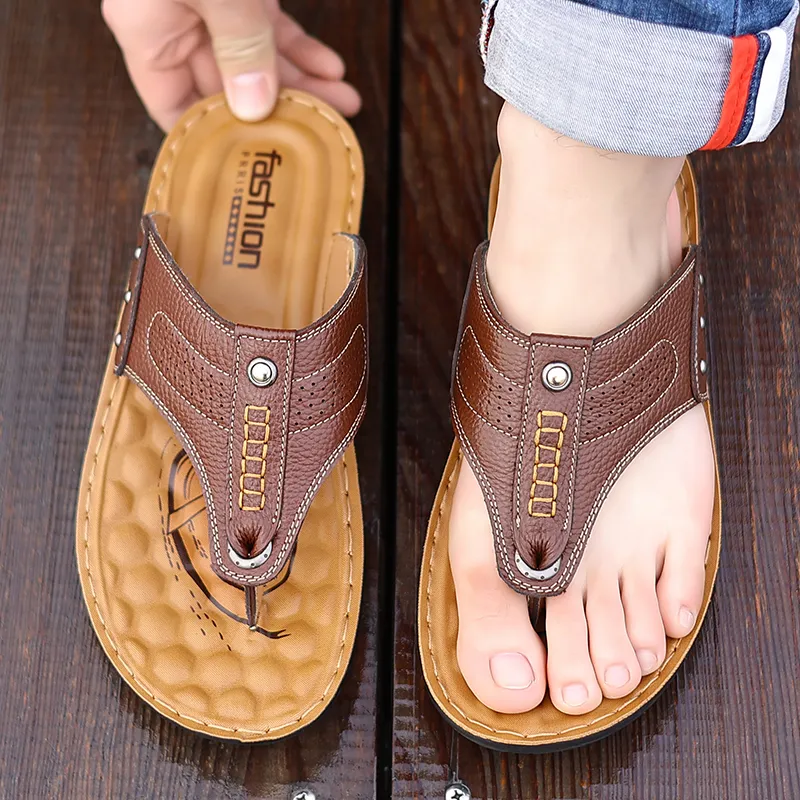 Bindu Slip Resistant Abrasion Resistant Flip Flops Men's-8