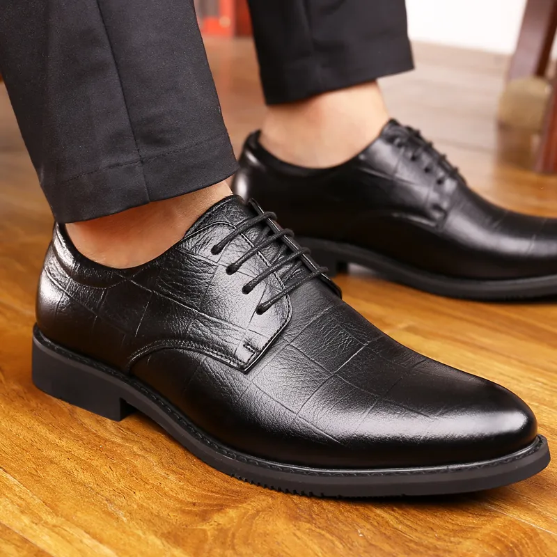 Bindu Dress Shoes Men Low Top Black/Brown-1