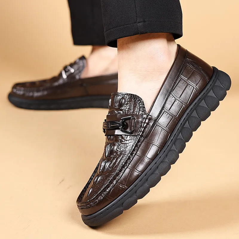 Bindu Men's Casual Shoes Men Low Top Black/Brown-9