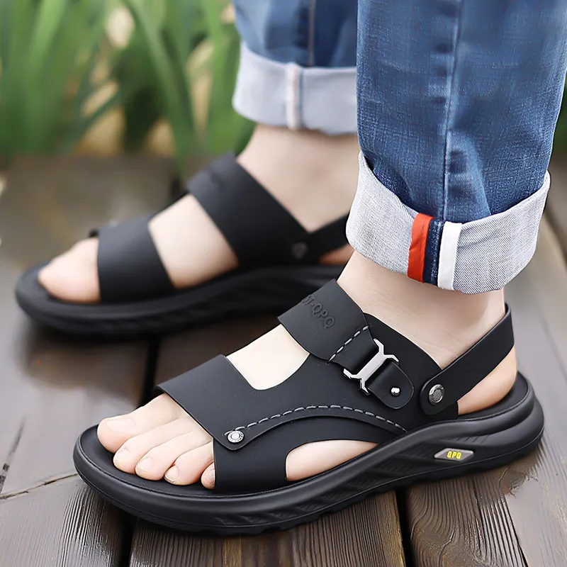 Bindu Beach Sandals Men Brown-5