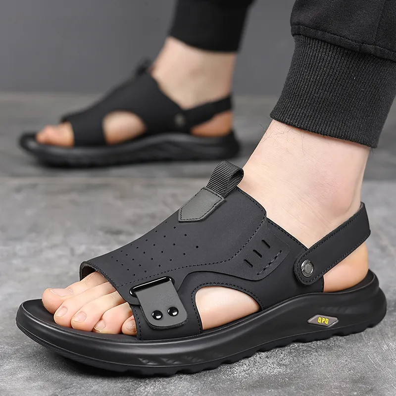 Bindu Beach Sandals Men Gray-4