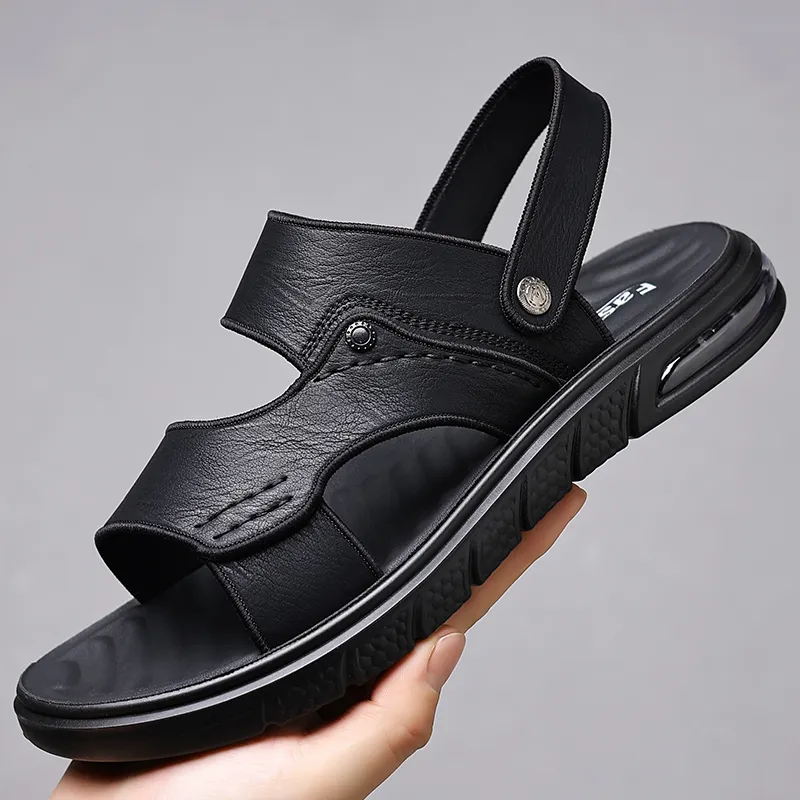 Bindu Beach Sandals Men Black/Gray-4