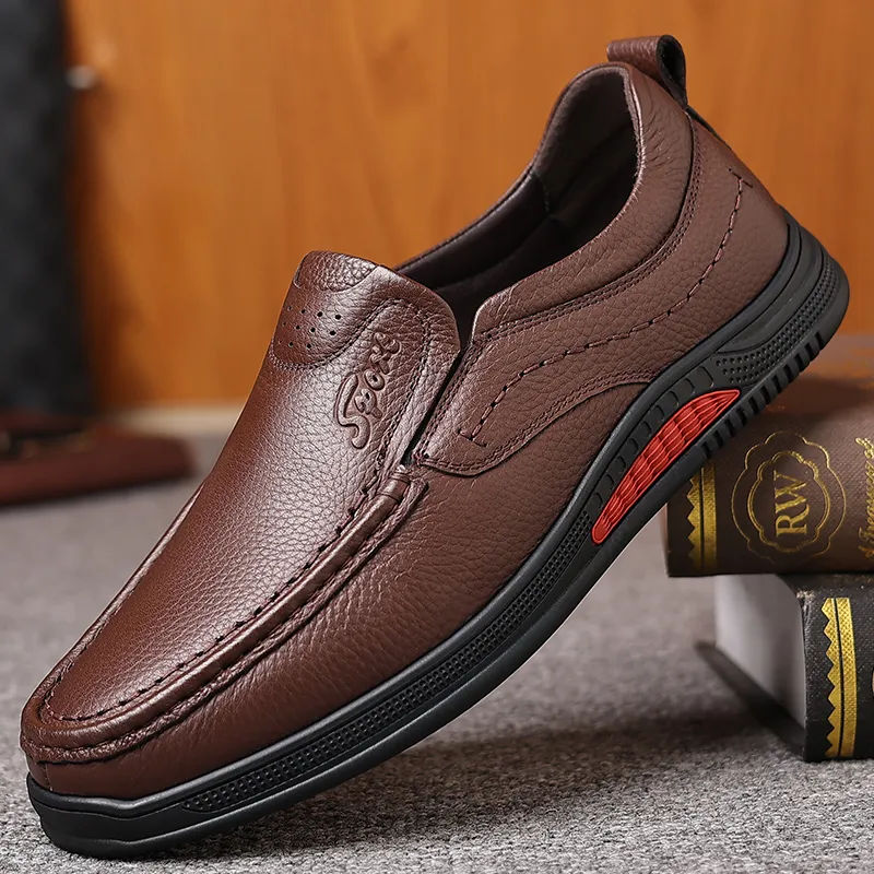 Bindu Casual Leather Shoes Men's-8