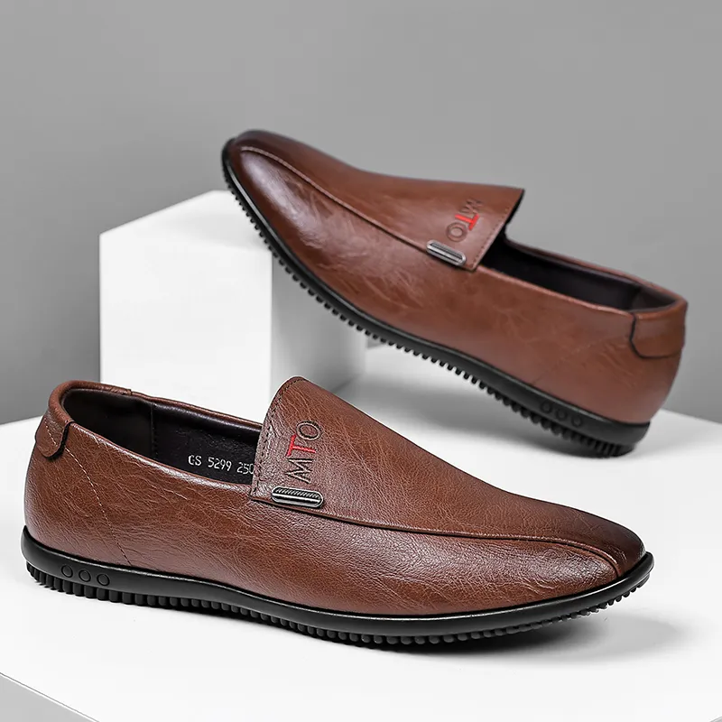 Bindu Business Leather Shoes Men's-5