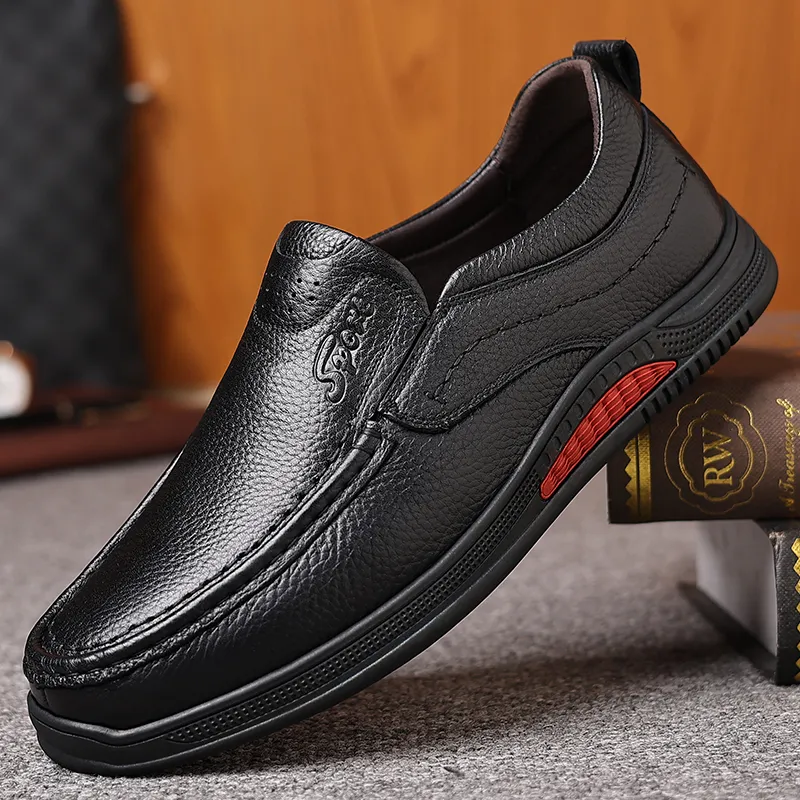 Bindu Casual Leather Shoes Men's-1