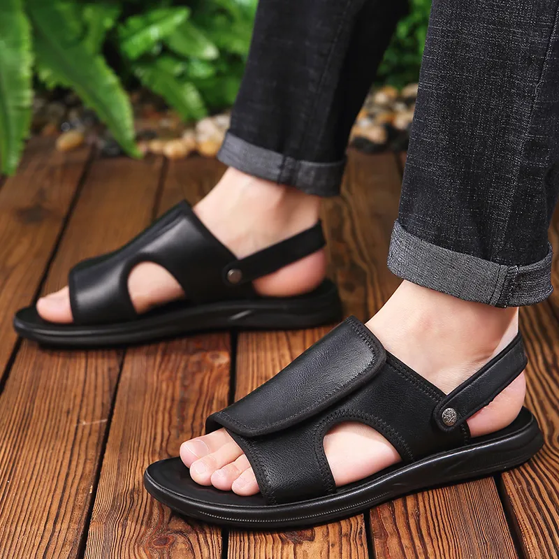 Bindu Beach Sandals Men Black-6