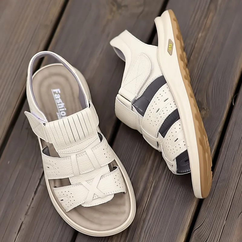 Bindu Beach Sandals Men Black/Brown-19
