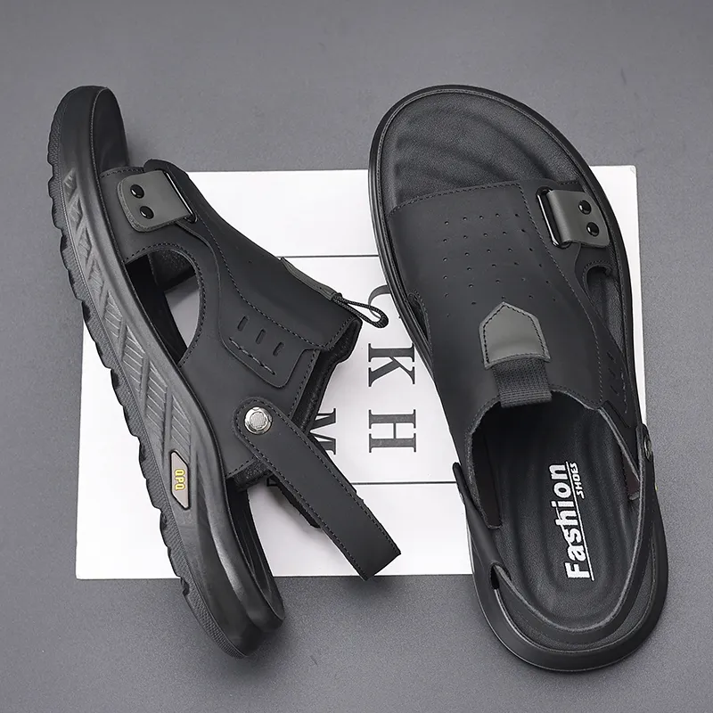 Bindu Beach Sandals Men Gray-2