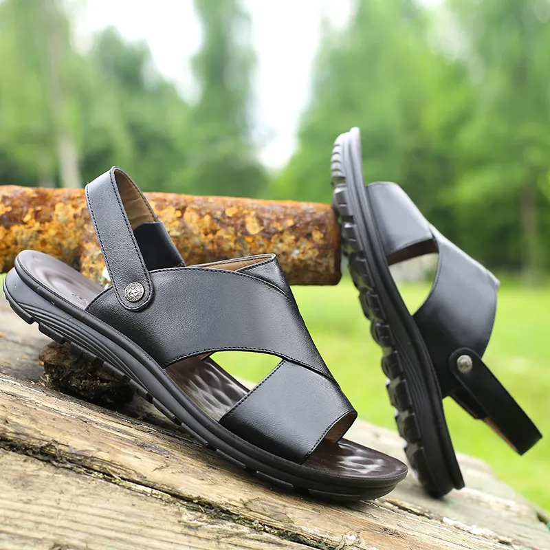 Bindu Beach Sandals Men Brown-3