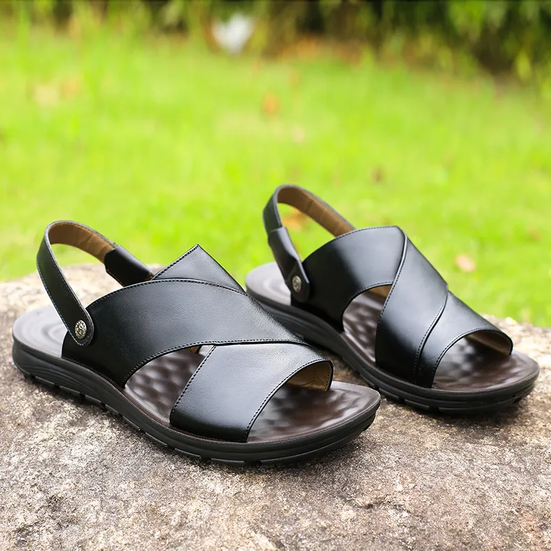 Bindu Beach Sandals Men Brown-1