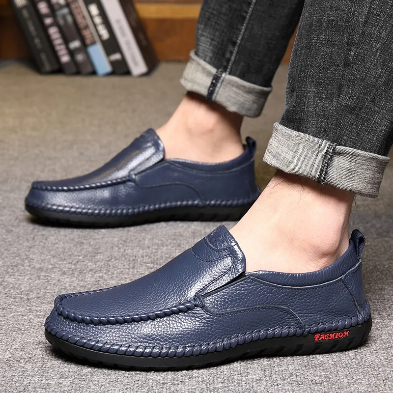 Bindu Casual Leather Shoes Men's-12