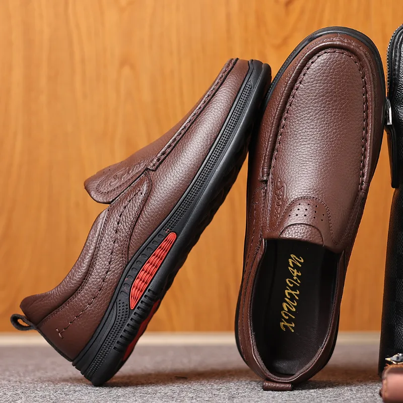 Bindu Casual Leather Shoes Men's-10
